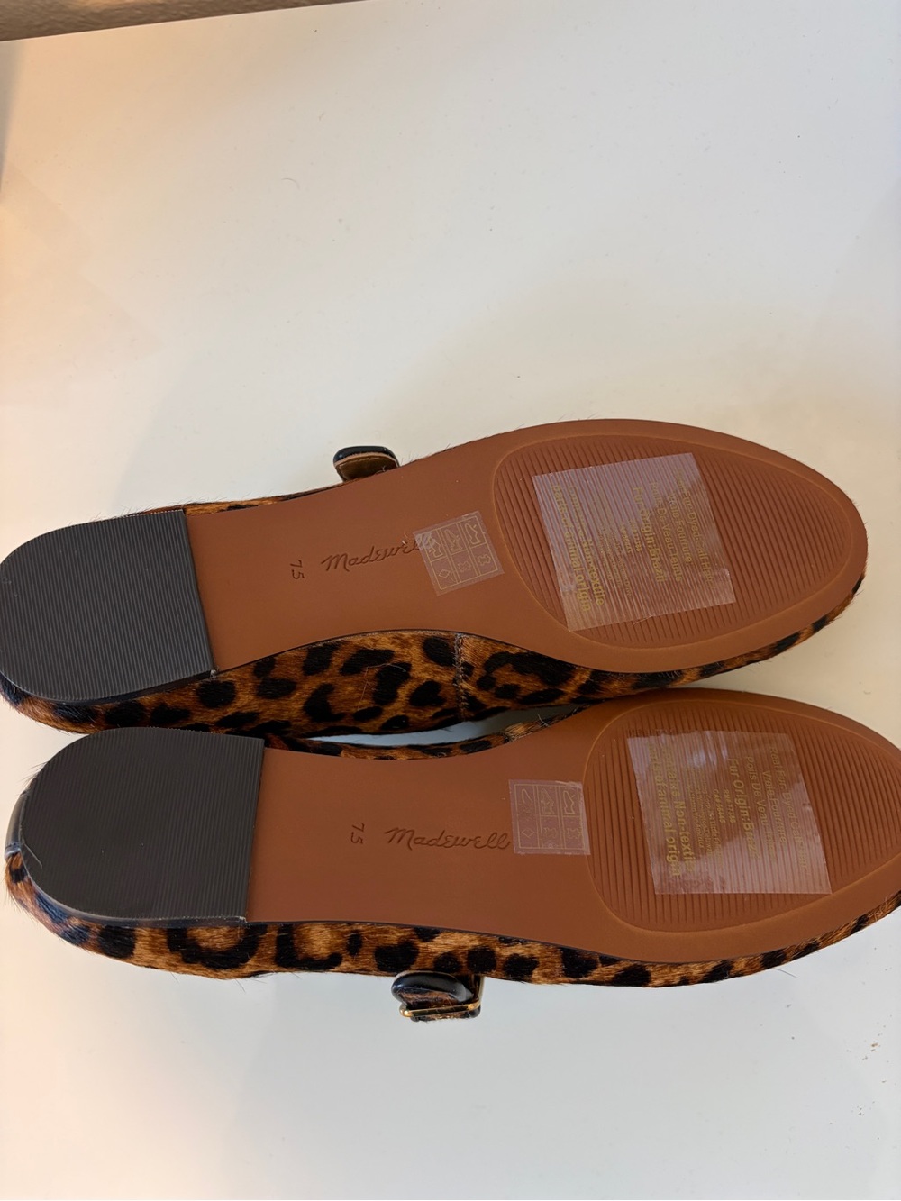 Madewell Leopard Print Flats with Buckle - Picture 4 of 4